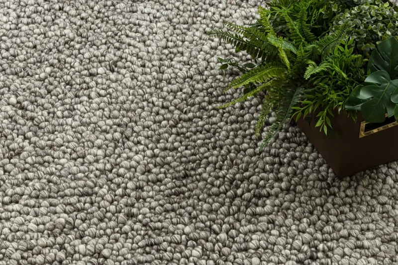 Dywan wełniany nowoczesny Tahar 99005 antracyt - wzór