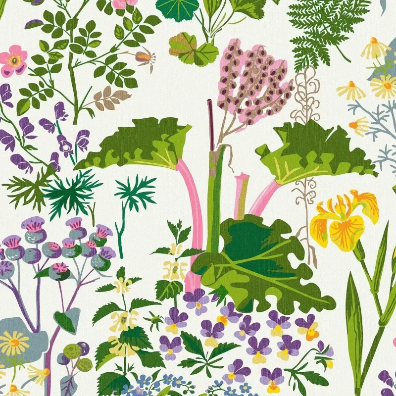 Tapeta z motywem ogrodu Borastapeter Icons 1792 Rabarber.webp