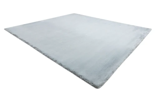 Dywan pluszowy Teddy New Dream 47 srebrny - rzut z boku