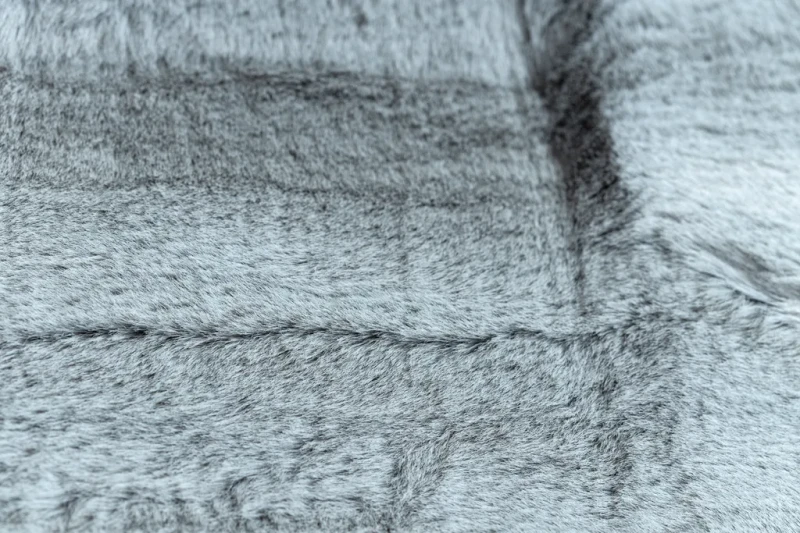 Dywan nowoczesny pluszowy Teddy New Dream 47 srebrny - runo