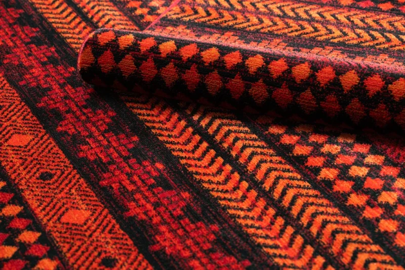 Dywan tradycyjny Orient 5132 bordowo-czarny - runo