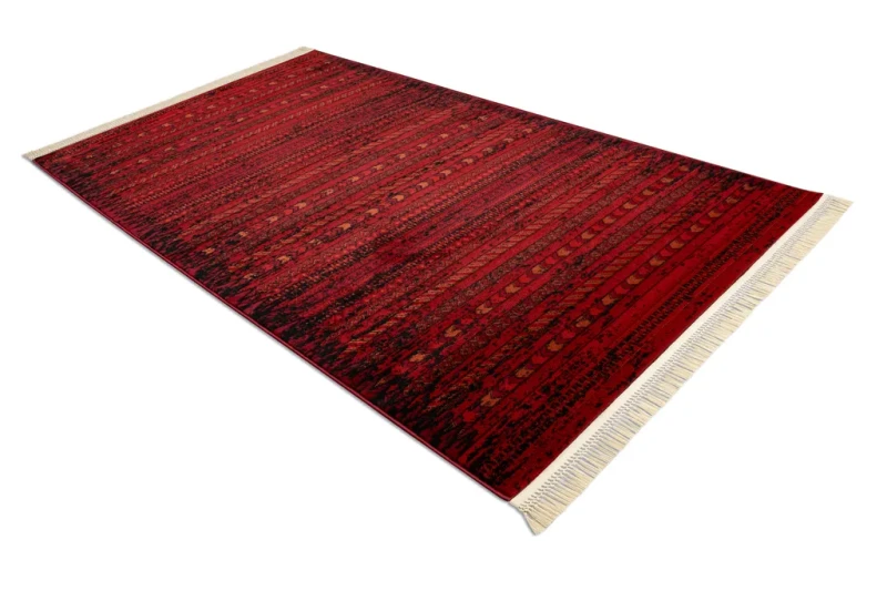 Dywan tradycyjny Orient 5820 bordowo-czarny - rzut z boku