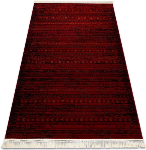 Dywan tradycyjny Orient 5820 bordowo-czarny - rzut ukośny