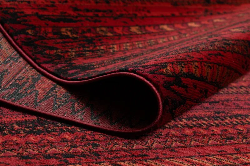 Dywan tradycyjny Orient 5820 bordowo-czarny - bok