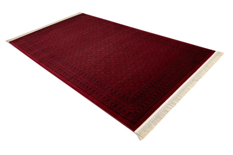 Dywan klasyczny Orient 2958 bordowo-czarny - rzut z boku