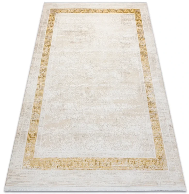 Dywan z ramką Duke 51524 krem - rzut ukośny