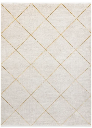 Dywan nowoczesny Duke 51245 kremowo-złoty