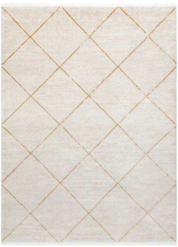 Dywan nowoczesny Duke 51245 kremowo-złoty