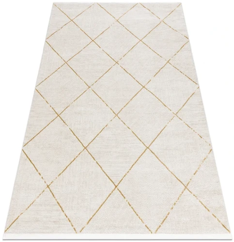 Dywan Duke 51245 kremowo-złoty - rzut ukośny