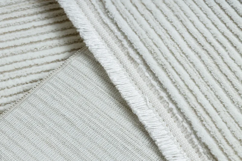 Dywan w pasy  Duke 51376 krem - frędzle