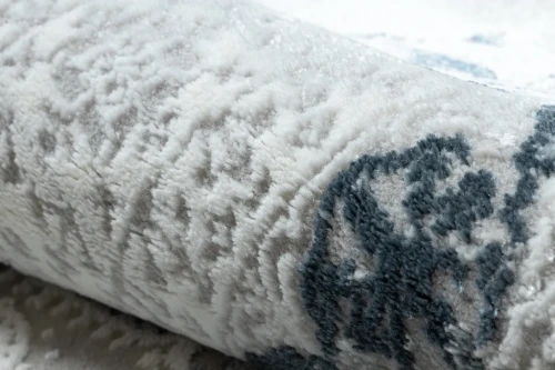 Dywan tradycyjny Duke 51542 kremowo-niebieski - struktura runa