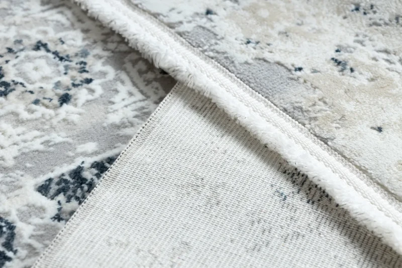 Dywan vintage Duke 51542 kremowo-niebieski - frędzle