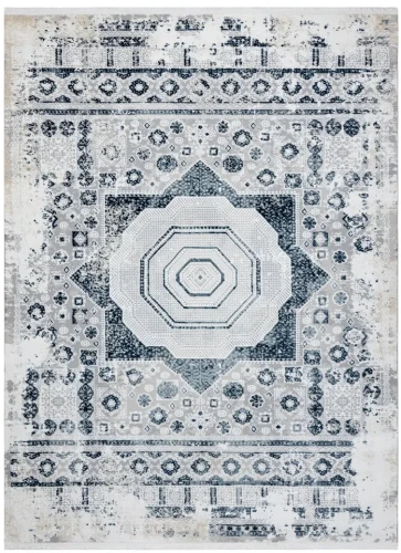 Dywan etno Duke 51542 kremowo-niebieski