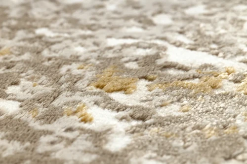 Dywan nowoczesny Duke 51546 beżowo-złoty - struktura runa
