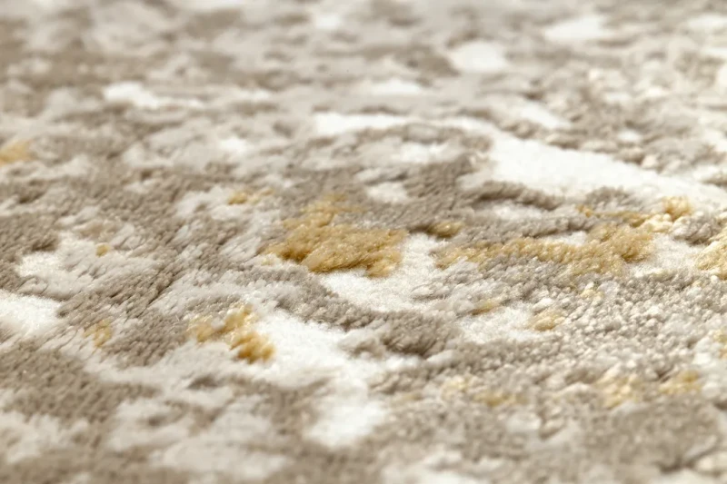 Dywan nowoczesny Duke 51546 beżowo-złoty - struktura runa