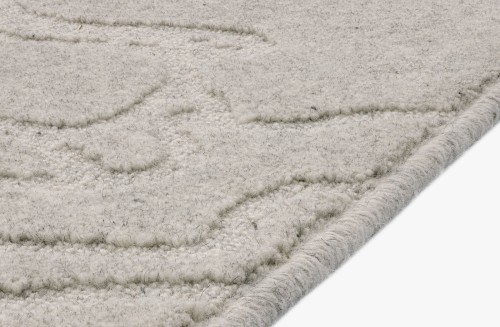 Runo i obszycie dywanu wełnianego Agnella Noble Tarion jasny szary