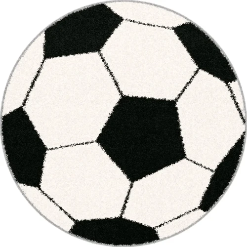 Dywan okrągły dla dzieci FD Funky Top Kik krem