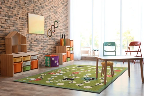Dywan dziecięcy FD Funky Top Myk kiwi  aranżacja