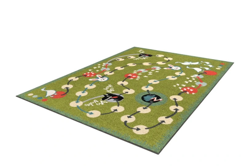 Dywan dziecięcy FD Funky Top Myk kiwi rzut z boku
