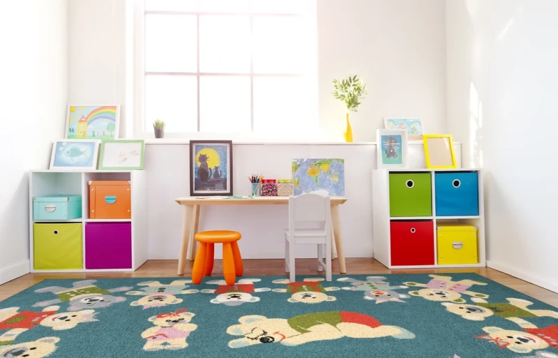 Dywan dziecięcy FD Funky Top Rob lazurowy aranżacja