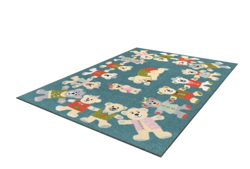 Dywan dziecięcy FD Funky Top Rob lazurowy rzut z boku