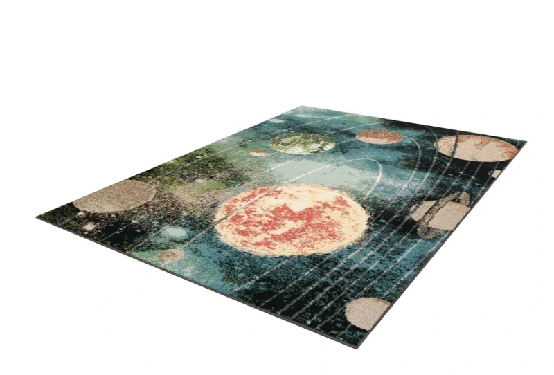 Dywan dziecięcy FD Funky Top Sonce lazurowy rzut z boku