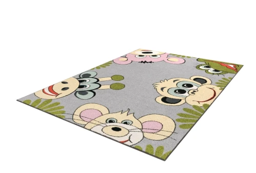 Dywan dziecięcy FD Funky Top Tig grafit rzut z boku
