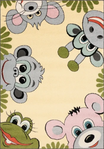 Dywan dziecięcy FD Funky Top Tig waniliowy