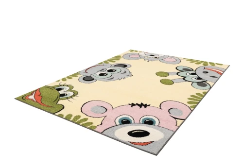 Dywan dziecięcy FD Funky Top Tig waniliowy rzut z boku