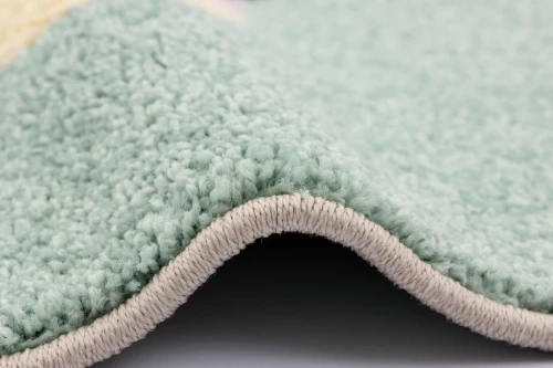 Dywan dziecięcy FD Funky Top Tom miętowy runo i obszycie