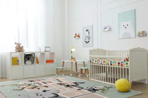 Dywan dziecięcy FD Funky Top Tom miętowy aranżacja