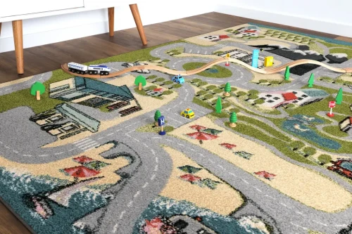 Dywan dziecięcy FD Funky Top Ugo kiwi wzór