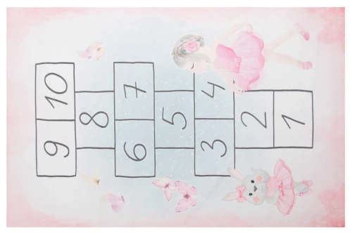 Dywan dla dzieci Kids KM048 klasy w poziomie