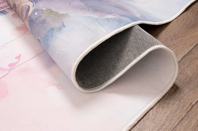 Dywan dla dzieci Kids KM023 księżniczka na podłodze spód