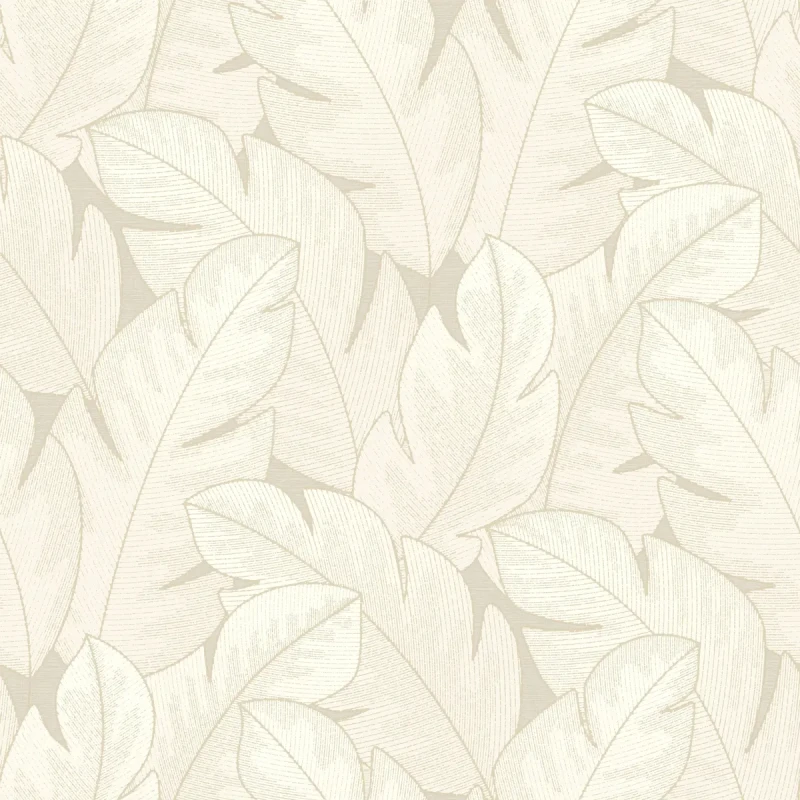 Tapeta botaniczna duże liście Casadeco Vegetals 201291111 Yuto.webp