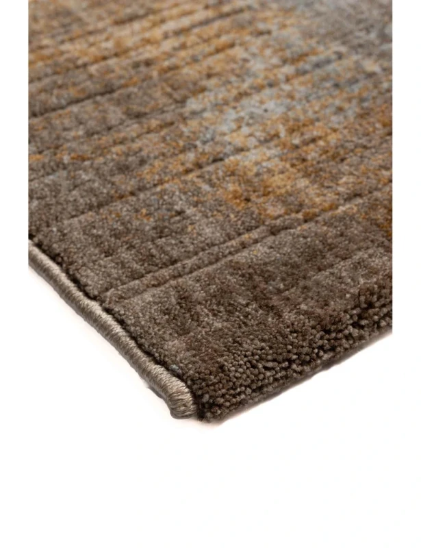 Dywan nowoczesny Country przecierka beżowo-brązowa obszycie