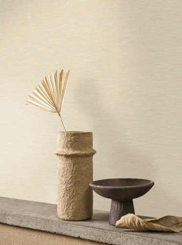 Beżowa tapeta z naturalną fakturą Casadeco Vegetals 201301221 Boaco.webp