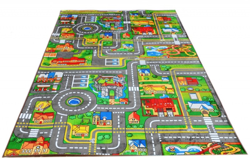 Dywan dla dzieci B-529 Flannel Printed - rzut ukośny