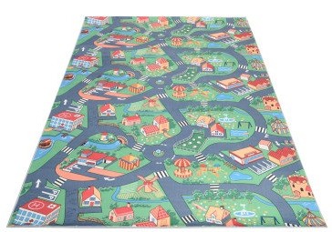 Dywan dla dzieci B-601 Flannel Printed - rzut ukośny