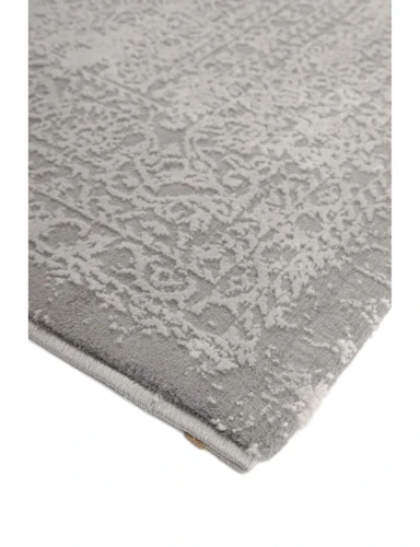 Dywan vintage Signo przecierka klasyk szary obszycie