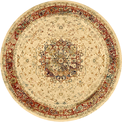 Dywan wełniany okrągły Dywilan Polonia Kordoba 25 jasny rubin