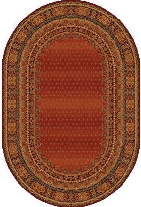 Dywan wełniany owalny Dywilan Polonia Baron burgund 2