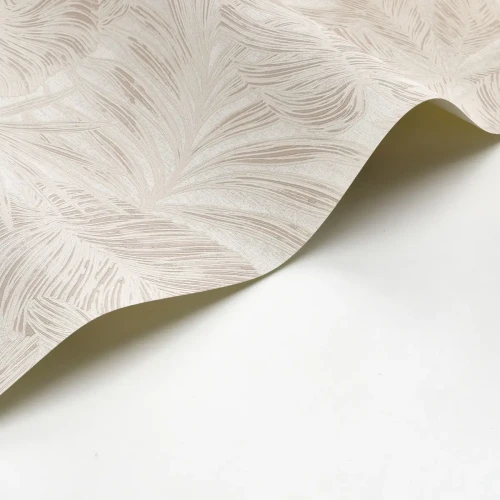 Tapeta beżowa liście tropikalne Casadeco Vegetals 86431252 Granada.webp