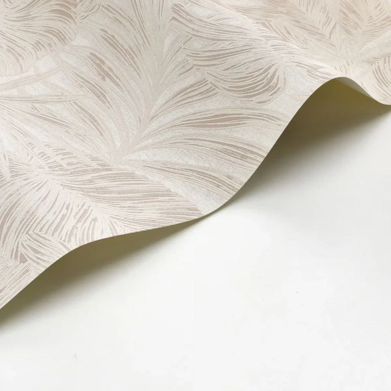 Tapeta beżowa liście tropikalne Casadeco Vegetals 86431252 Granada.webp