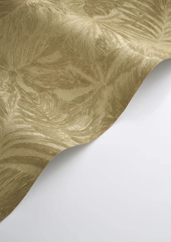 Tapeta roślinna złota Casadeco Vegetals 86432343 Granada.webp