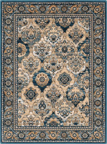 Dywan wełniany Agnella Isfahan Forenza kolor szmaragd_emerald rozmiar 1,33x1,8 m