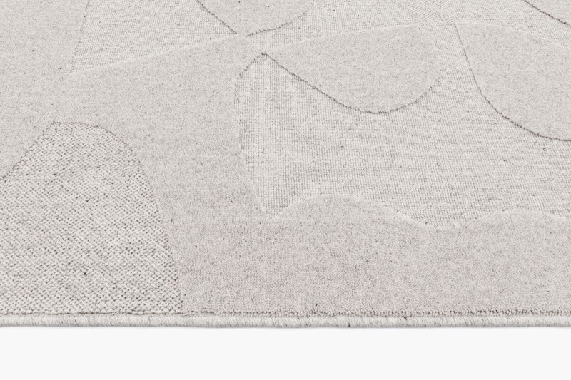 Dywan wełniany Agnella Ladnini Morphic Botanica jasny szary dywanywitek (7)