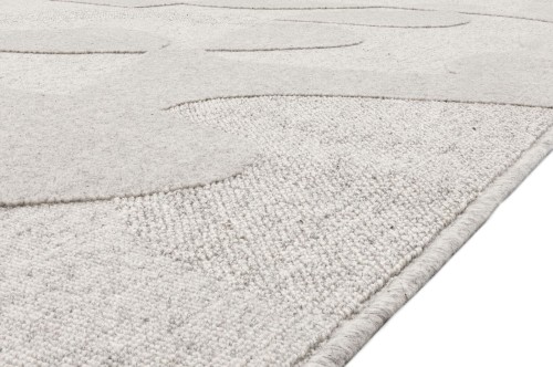 Dywan wełniany Agnella Ladnini Morphic Botanica jasny szary dywanywitek (8)