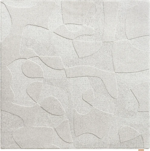 Dywan wełniany Agnella Ladnini Morphic Botanica - kolor szary kształt kwadrat 200x200 cm