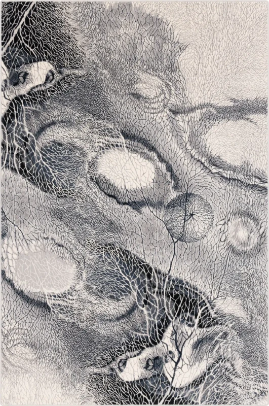 Dywan wełniany Agnella Isfahan Bellona jasny szary rozmiar 2x3m